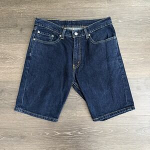 Levi's Jeans Shorts Mens 32 Dark Blue 511 Slim Denim Jorts Normcore Minimalist